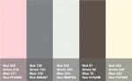 rosa abbinato a grigio e marrone