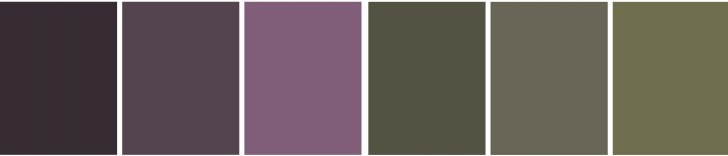 Schema colori per ambiente con atmosfera raccolta